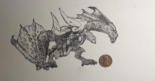 Ink Illustration: Diablos