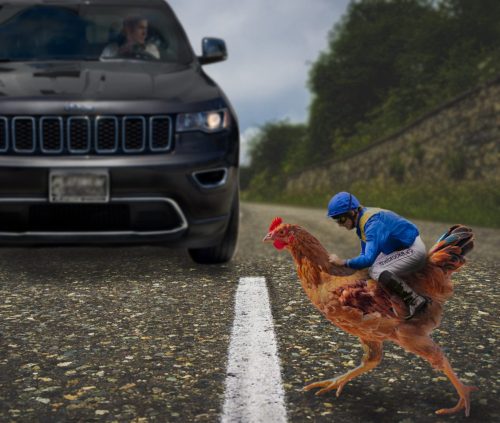 Photoshop: Jockey on Chicken